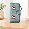 Santa Claus Long Zipper Wallet, Large-capacity Card Holder, Unisex Clutch Bag, Stylish Zippered Coin Purse, Suitable for Daily Use, a Great Gift for