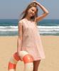 Ronron Back String Point Layerd Mini Dress Soft Pink