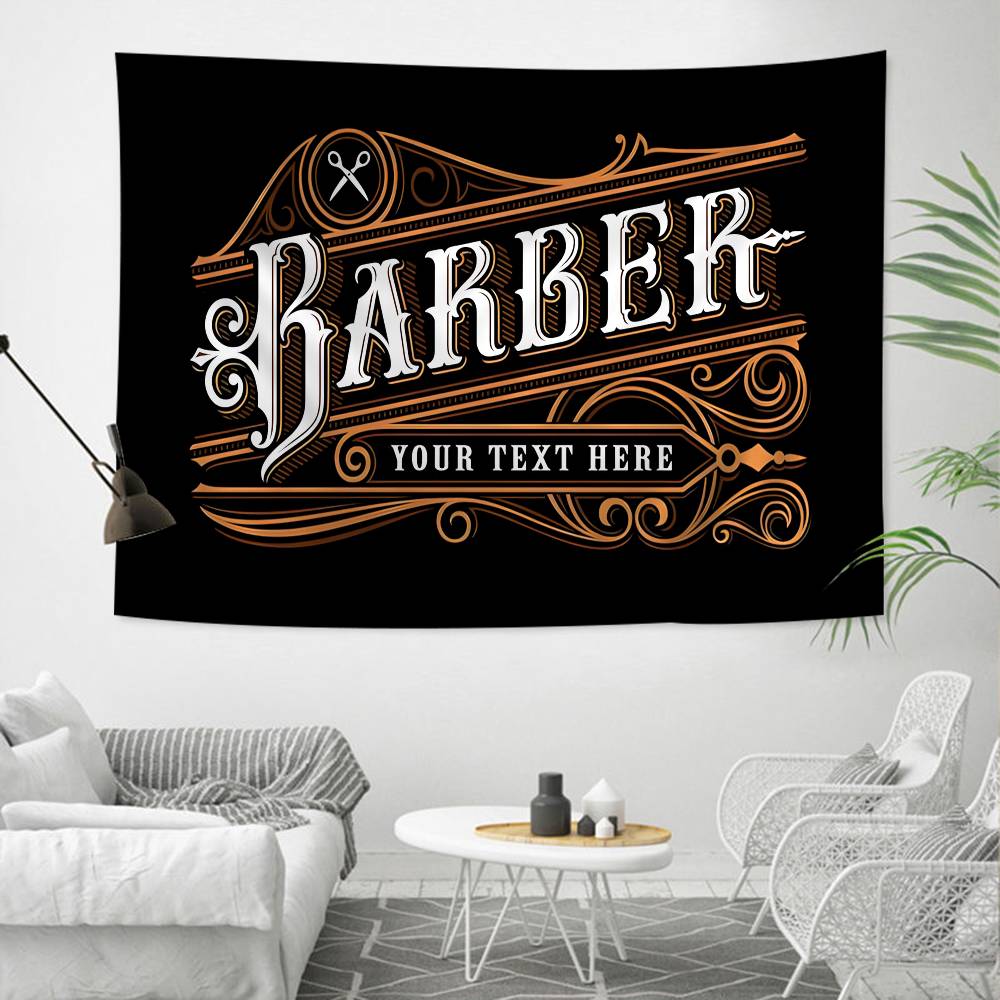 Barber Shop Sign Colorful Tapestry Wall Hanging Bohemian Wall Tapestries Mandala Wall Hanging Sheets