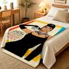 Celebrity A-Audrey Hepburn Coperte Morbide Calde Coperta in Flanella Biancheria da Letto per Letto Soggiorno Casa Divano