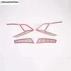 2PCS Car Rear Tail Light Lamp Eyelid Eyebrow Strip Cover Trim For Hyundai Sonata DN8  -  ABS Chrome Exterior Accessories
