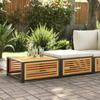 VidaXL Garden Table with Stool Solid Acacia Wood, Outdoor Coffee Table, Patio Table, Wooden Table, Table 367650
