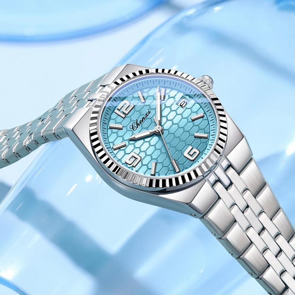 Couple Watch Luxury Quartz Watch Waterproof Watch Lover Gift Night Light Classic Date Week Clock His Her Watch