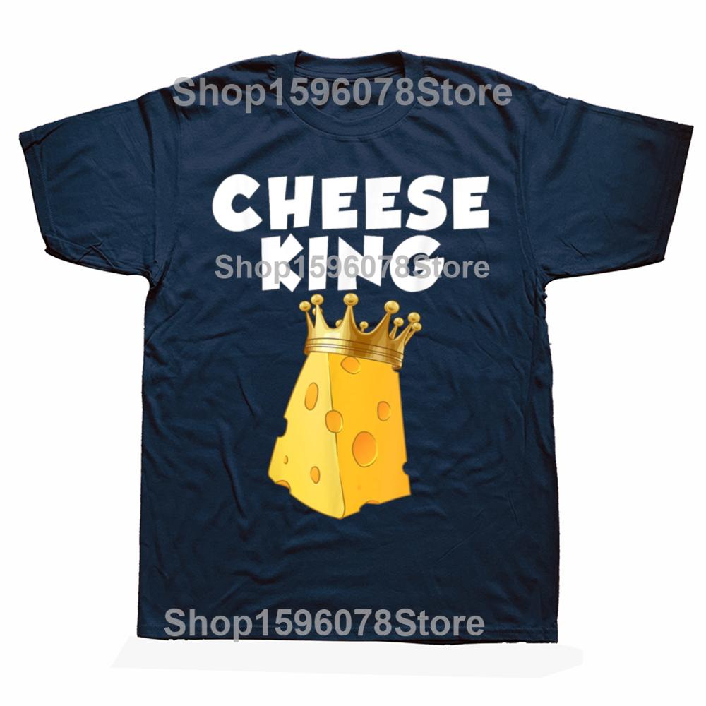 Funny Dairy Food Cheese Lover T Shirts Men Women Pure Cotton Humor Streetwear Tee Shirt Short Sleeve Unisex Loose Clothing