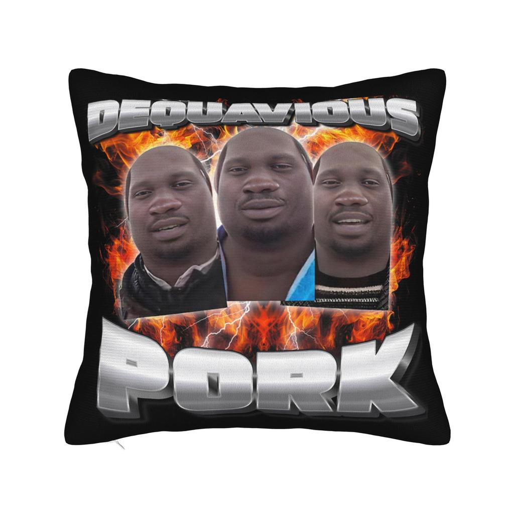 Dequavious Pork Is Calling Pillowcases Kawaii Pillow Case For Chair Sofa Home Decor Comfy Pillow Cover