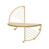 Simple Round Wall Shelf Multifunctional Geometric Wall Art Shelf Home Bedroom Wall Storage Shelves