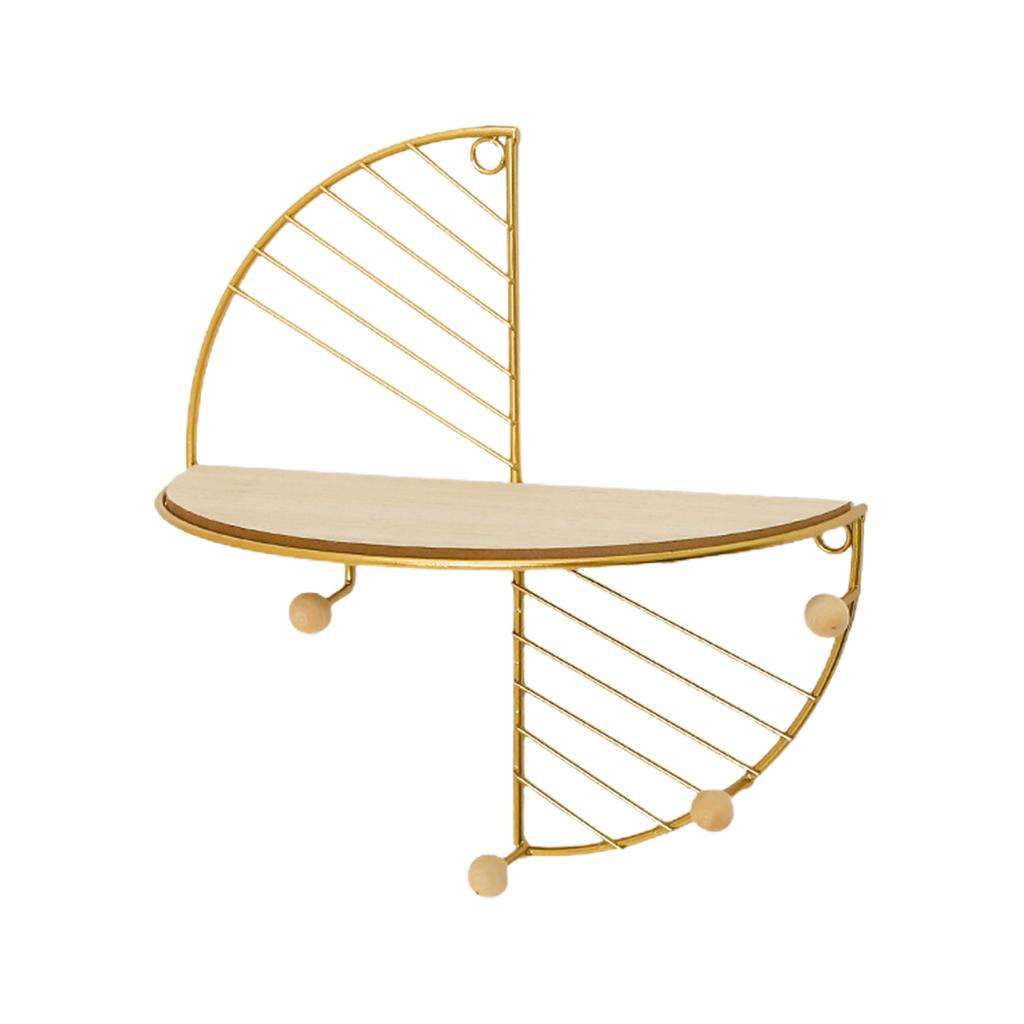 Étagère murale ronde simple, étagère murale géométrique multifonctionnelle, étagère de rangement murale pour chambre à coucher