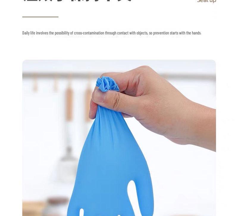 Disposable Nitrile Gloves: Oil-Resistant, Powder-Free for Labs, Food Processing, Household, Tattoo & Electronics