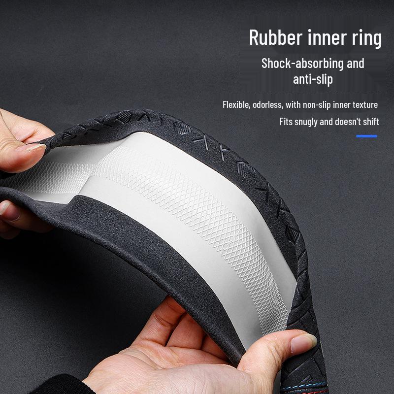 Borgward Steering Wheel Cover for BX7, BXI7, BX6, BX5, BX3 - Suede, Universal Four Seasons.