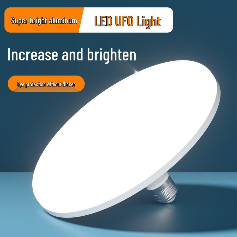 Liangtu E27 UFO Úsporná nouzová LED žárovka, bílé světlo