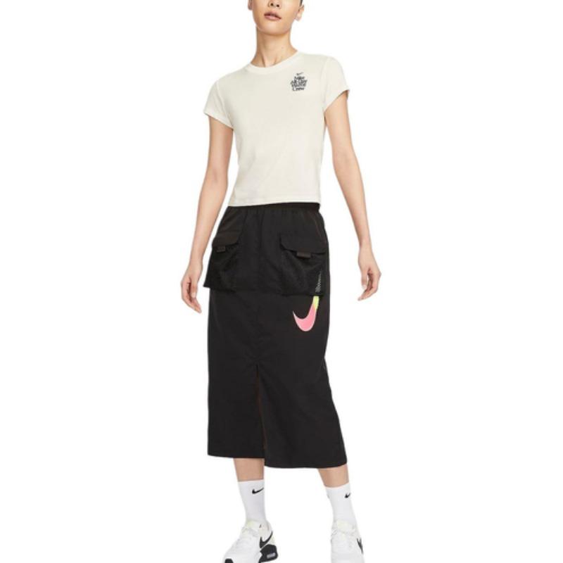 Nike Sportswear Women's Strawberry Short Sleeve T-Shirt 'Sail White' HQ1196-133