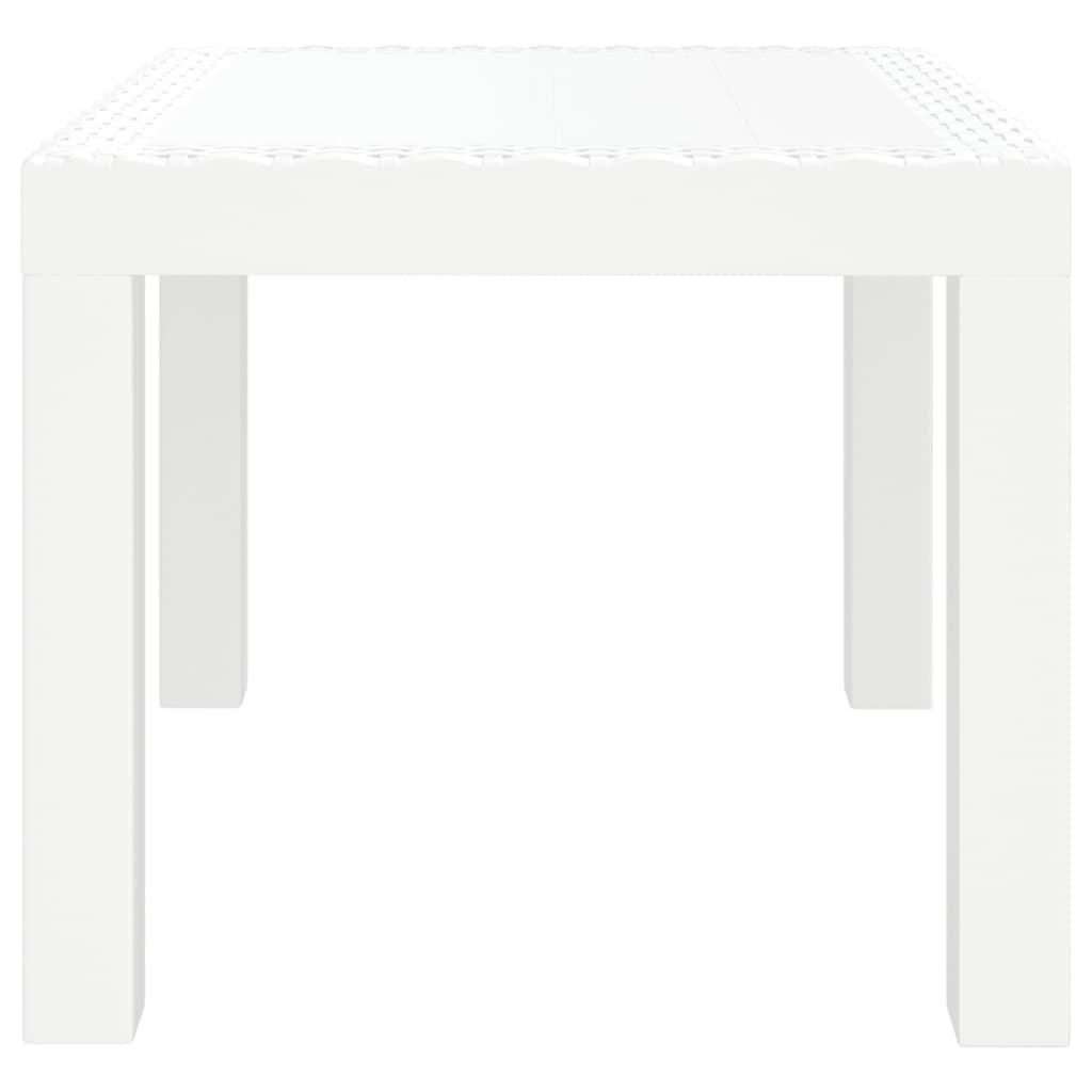 Garden Table White 59 x 47 x 40 cm PP