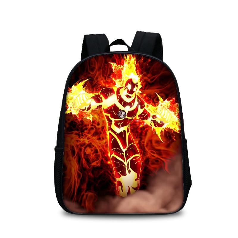 Mochila Escolar Ben 10 para Adolescentes con Diseño Cómodo Bolsa para Libros de Nailon para Estudiantes