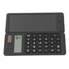 Office Desk Calcultor Solar Powered Multifunctional Pocket Desktop Calculator with Writing Tablet Black