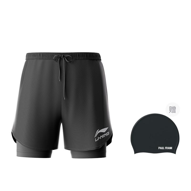 Li Ning Swimming Shorts Men s Black LSKT667s XL