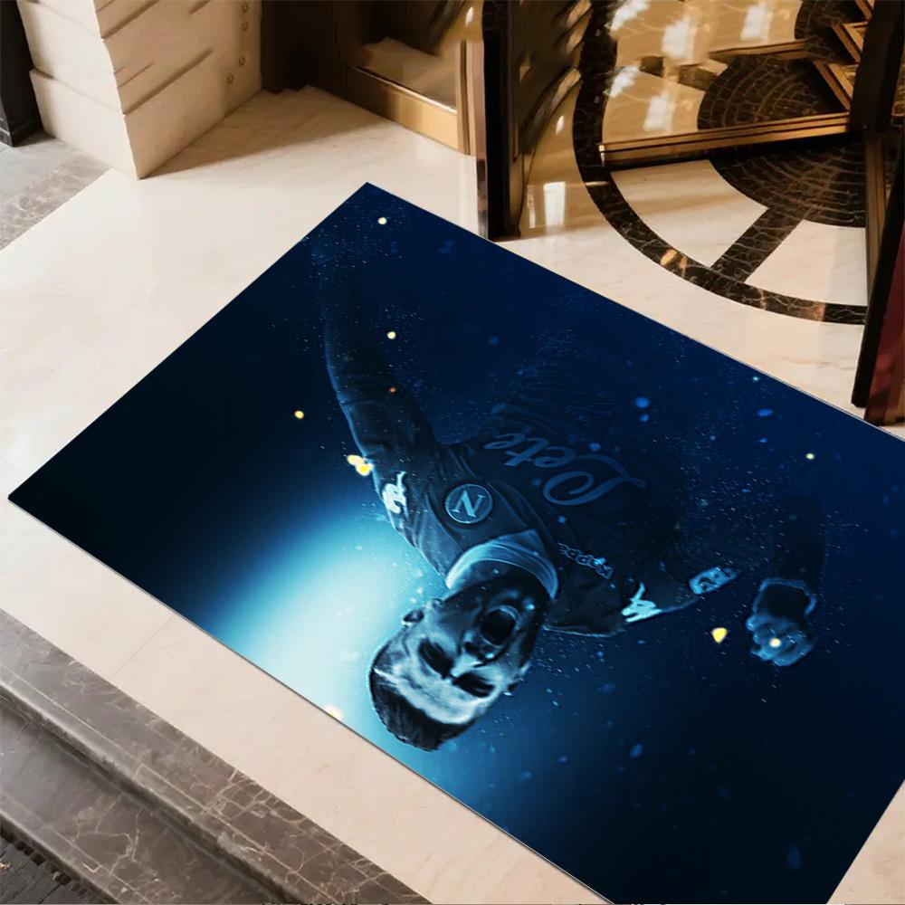 Ronaldo's Dynamic Leap Floor Mat Design for Outdoor Playrooms Foyer Living Rooms Anti-slip Rug Office Home Decor