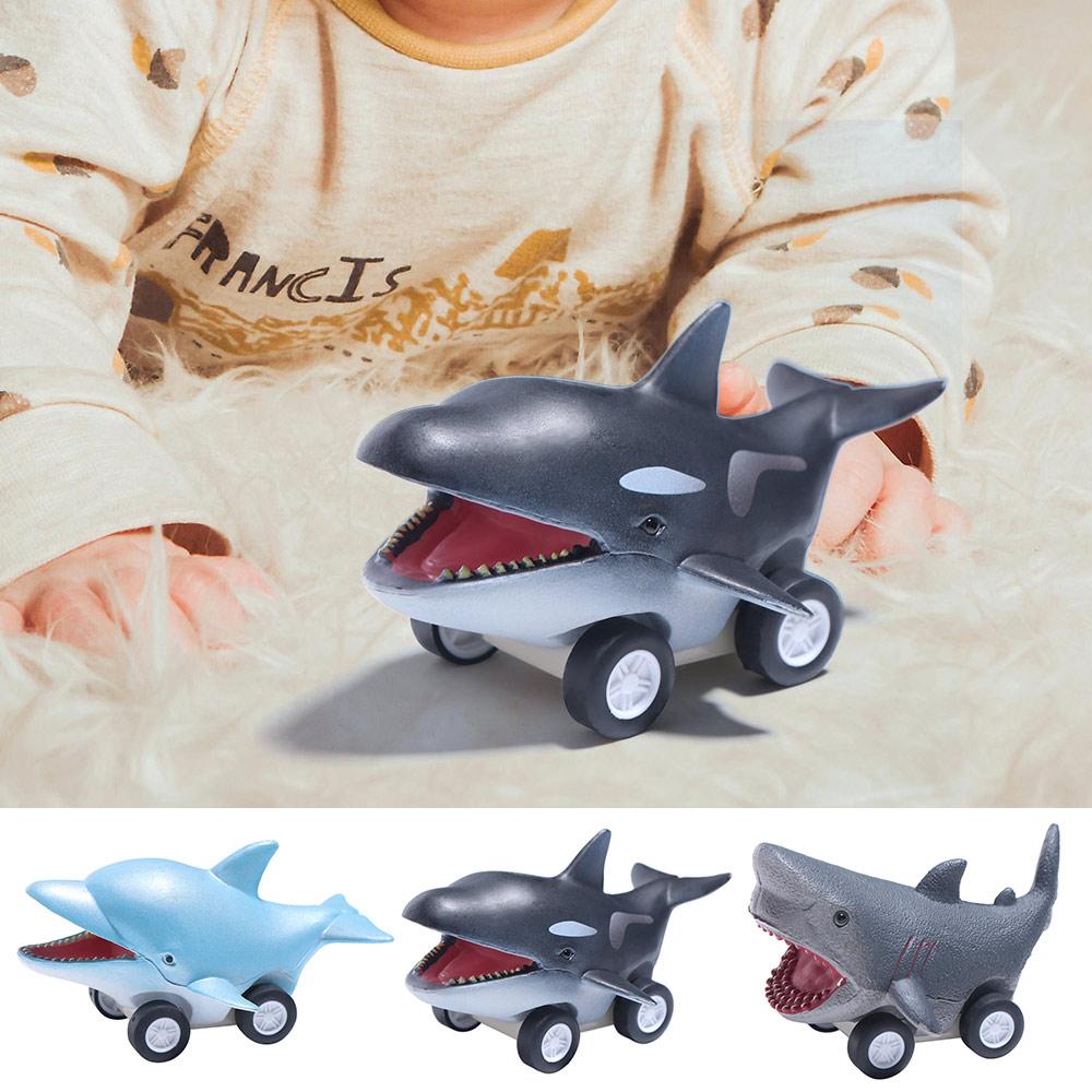 Whale Shark Dolphin Inertia Car Toy Cute Killer Whale Pull Back Toy Car  Kindergarten