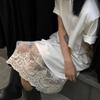 High Waist Safety Skirt Petticoat Long Mesh Underskirt Slips Dress  Decoration