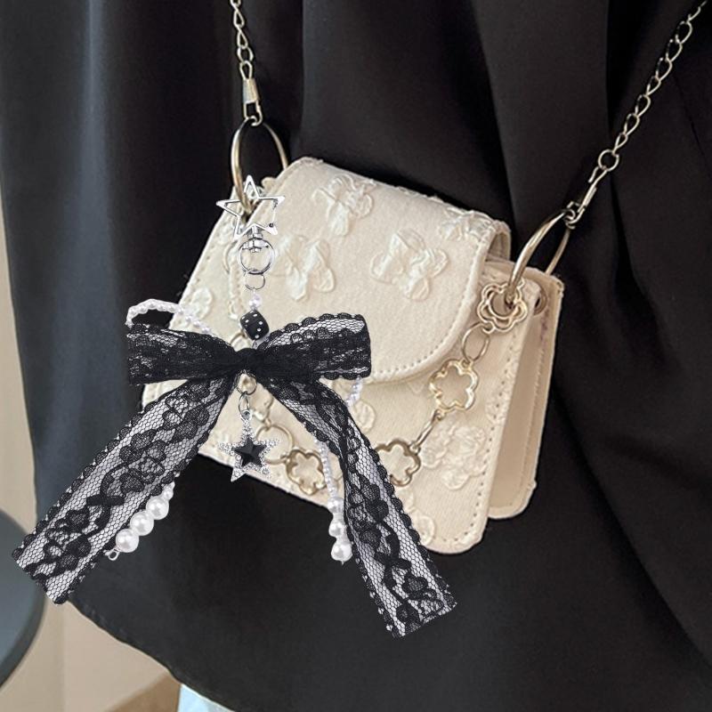 Bows Keychain Charms Wallet Bag Purse Keyring Pendant Charms Aesthetic keychains Car Keyring Bag Charms Accessories