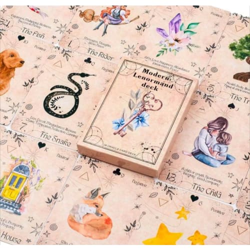 Modern Lenormand deck of 36 cards