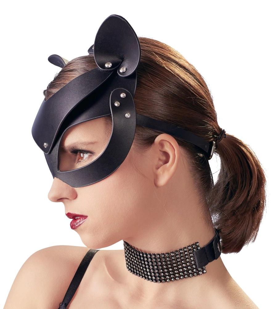 Bad Kitty - Cat Mask with Ears and Small Studs