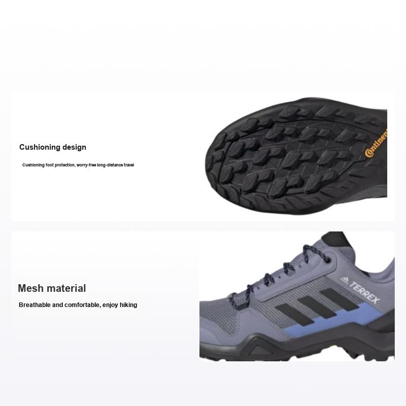 Adidas Unisex Purple Terrex Ax3 Fashion Shock Absorbing Low Top Hiking Shoes Men Hiking Shoes Hp8598 Cm