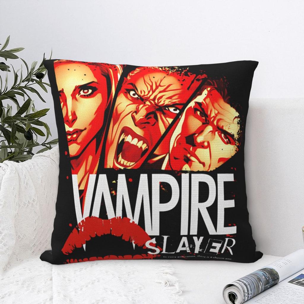 Vampire Slayer Pillowcase Cushion Cover Throw Pillow Cover Y2K Home Decoration Square Multi-Size