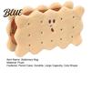 Compact Plush Organizer Stuffed Biscuit Cookie Stationery Shape for School Bag Soft Pencil Tactile Container Case Large Capacity Cosmetic
