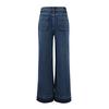 Wide Straight Leg Mid-Rise Loose Pocket Jeans (No Belt) Denim Wide Leg Pants