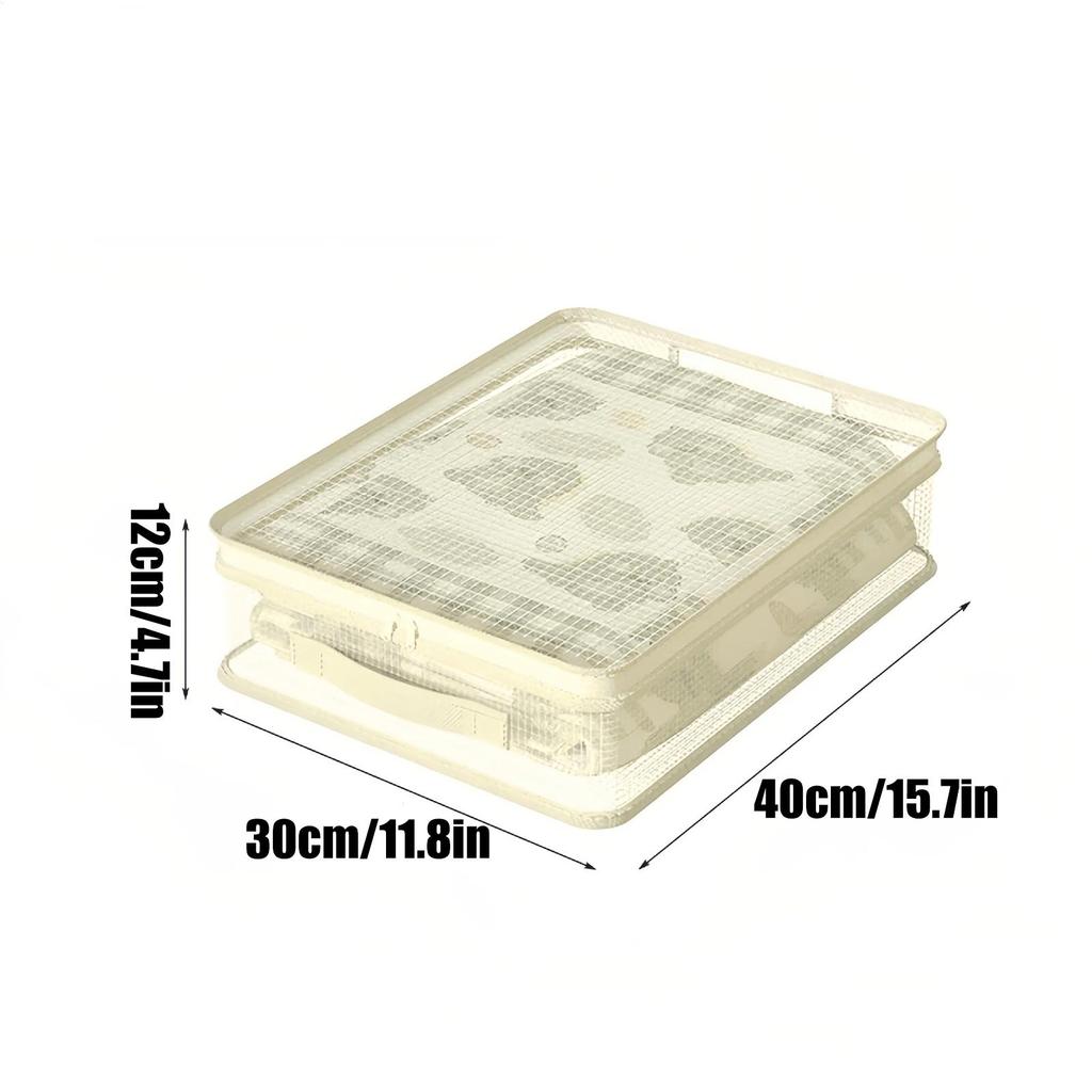 Sheet Storage Foldable Space-Saving Bag With Zipper Bed Sheet Storage For Closet Dorm Bedroom Home Duvet Covers Blanket Sweater