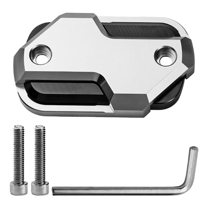 Motorcycle Accessories Cylinder Reservoir Fluid Tank Cap for 150 Motorbike Hydraulic Fluid Cover Easy Installation серебряный