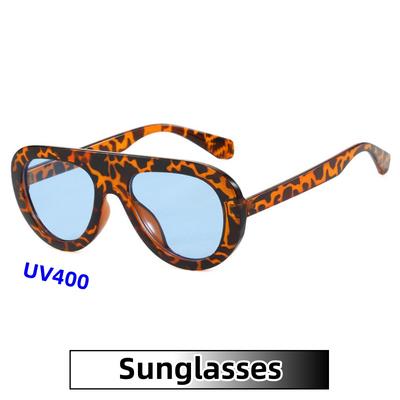 Unisex Trendy and Individual Small-framed Toad Round Sunglasses Travel Driving Street Photography Outdoor UV400 Shades Glasses