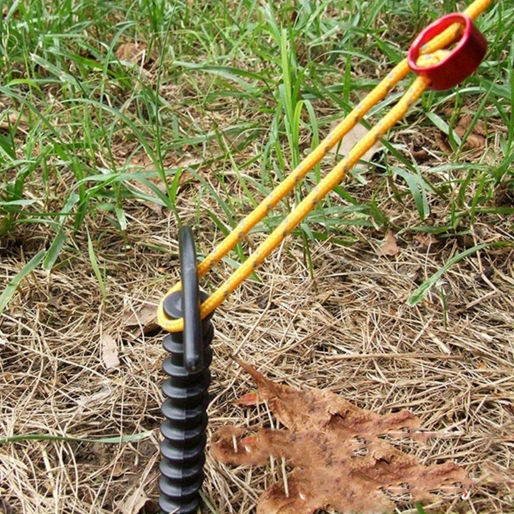5/10pcs Nylon Plastic Screws Spiral Tent Piles Outdoor Hiking Camping Sunshadetravel Bag Tentand Canopy Accessories