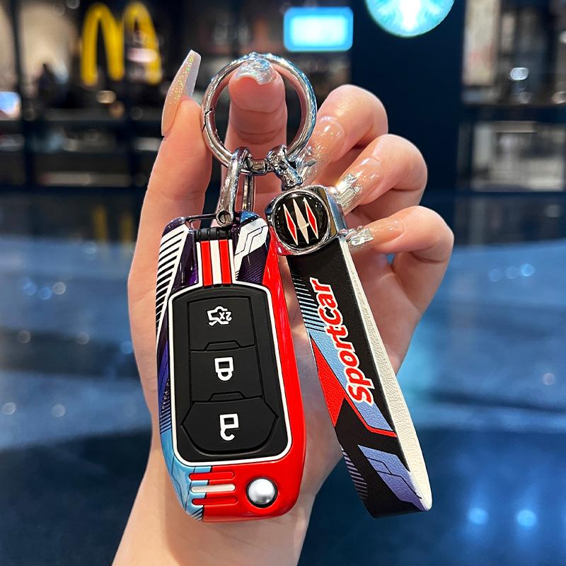 Zinc Alloy Silicone Car Key Case Cover Holder Fob Protector Shell For Ford Figo Mondeo 5 Ecosport Puma Fiesta Mk8 Everest Ranger