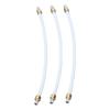 Confezione da 3 Tubo Latte Macchina Caffè OD 4mm Grado Alimentare Alta Temperatura Flessibile Tubo Montalatte Raccordo Acciaio Inossidabile Materiale PTFE
