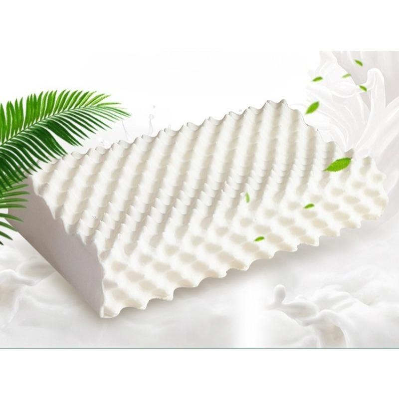 Natural Latex Pillow for Adults & Kids - Massage Neck Support Pillow Orthopedic Cervical Relief & Healthy Sleep Aid