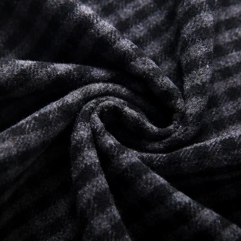 Demana Women's Warm High-Waist Pleated Plaid Wide-Leg Trousers