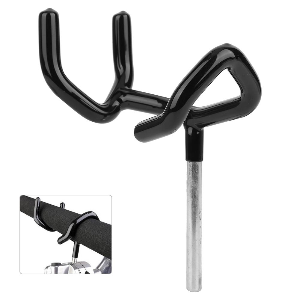 Metal Microphone Support Holder Audio Boom Pole Support Holder Stand Black