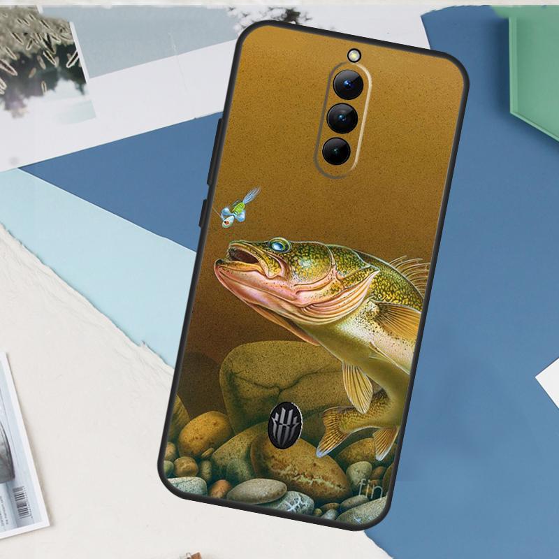 Trout Fish Fishing For Nubia Red Magic 10 Pro Plus 6 7 6S 7S Pro 5G 6R RedMagic 8S 9S 9 8 Pro Plus Phone Case