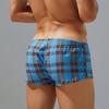 Mens Plaid Boxer Shorts Cotton Underwear Aro Pants Loungewear Shorts Underpants Boxers for Men