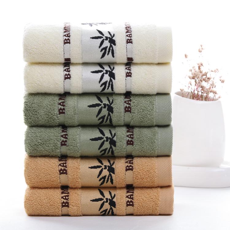 Absorbent, non-shedding bamboo fiber towel: superior to pure cotton towels for bath use.
