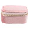 Velvet Jewelry Travel Case - Multicompartment Jewelry Box With Zipper For Rings Earrings Pendant Bracelet Storage - Portable Compact Travel Organizer 