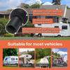 4er-Pack Wohnmobil-Dachrinnenauslaufkappen, Einfach anzubringen und fallen nicht leicht ab, Wohnmobilabdeckungsschutz, Schützt die Enden der Dachrinnenausläufe vor dem Einreißen, Wohnwagenabdeckung Wohnmobil