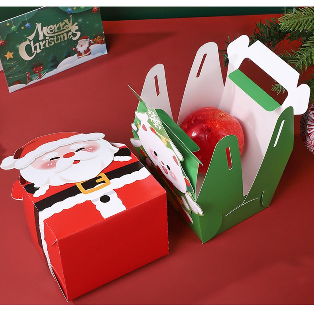 Christmas Cartoon Hand-held Gift Box, Christmas Eve  Packaging Box