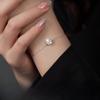 S925 Silver Classic Seiko Moissanite Six-claw Bracelet Niche Design Light Luxury Single Diamond Hand Jewelry Trend