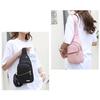 Diamond Quilted Nylon Chest Bag, Multi Zipper Pockets Adjustable Wide Strap Women Crossbody Fanny Pack For Sports Travel Daily Use