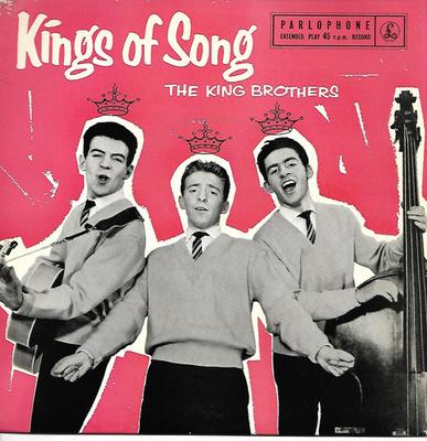 7 collu plate KING BROTHERS, RITA WILLIAMS SINGER - Dziesmu karaļi GEP8760 Parlophone 1959 Lielbritānija Džezs Lietots