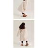 Girls Faux Fur Long Coat Stand Collar Plush Fleece Warm Thick Winter Kids Outerwear Full‑Zip Mid‑Length Fuzzy Overcoat For Little Girl