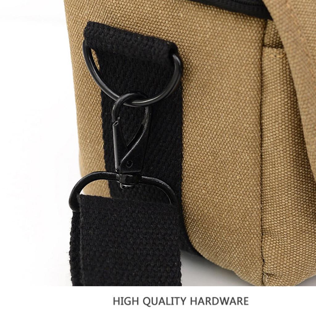 Multi-Functions Canvas Camera Bag, Shoulder Camera Case Anti-shock Shoulder Bag Soft, Comfort Camera Bag Carry Bag