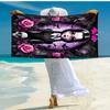 1pc Wednesday (4) Beach Towel, Comfortable and Thick, and Swimming/Bath/Picnic/Camping Towel, Suitable for Seaside Beaches